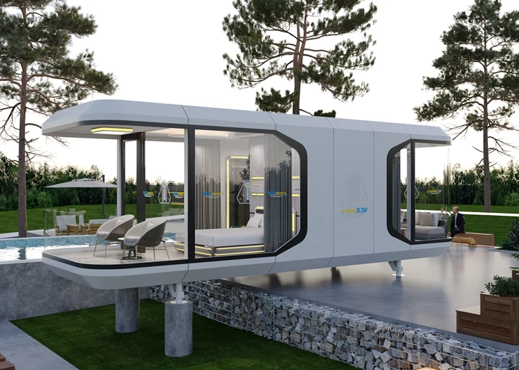 Tiny House Modern Luxury Furniture Fashion Design Sleek and Durable Living Spaces Now Available Aluminum Capsule Houses