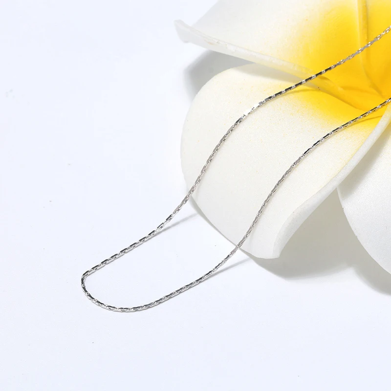 RINNTIN SC21 Gold Chain Suppliers Wholesale Italian 925 Sterling Silver Bamboo Chain Necklace