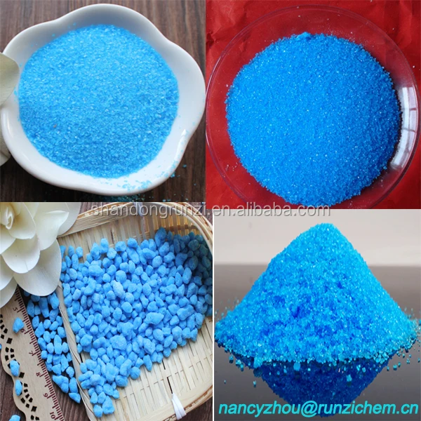 Outlet Price CuSO4.5H2O Blue Crystal Pentahydrate Industrial Grade Granular for Agriculture Fertilizer Copper Sulphate