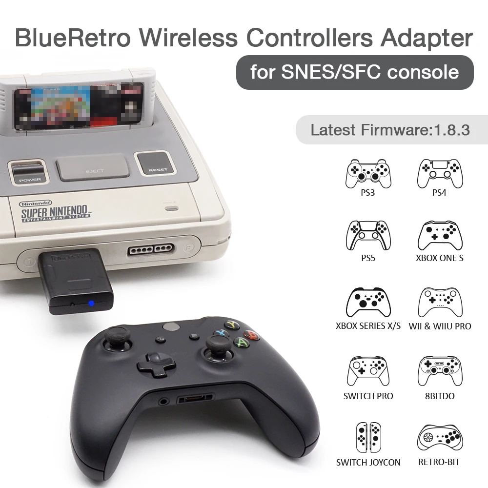 BlueRetro Wireless Game Controllers Adapter for nintend SNES/sfc console