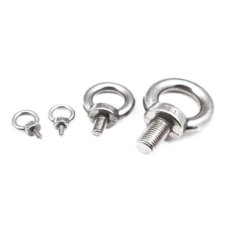 Hot Sale Stainless Steel Eye Bolt Screw Rings Round Bolt Manufacturer M12 M10