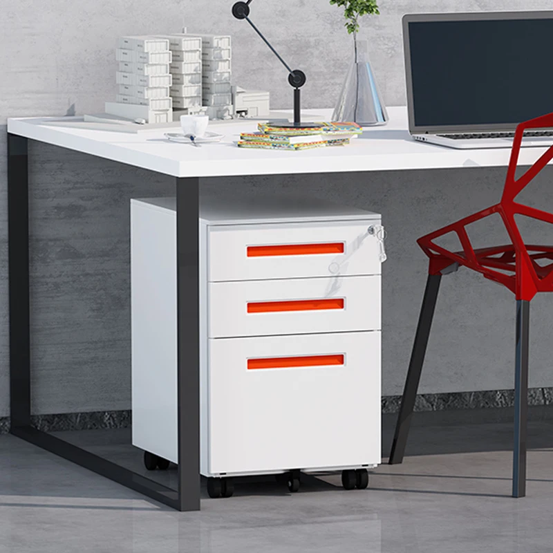 modern metal layers and steel 3 drawers storage pedestal cabinet or 2 drawer lateral file cabinet black
