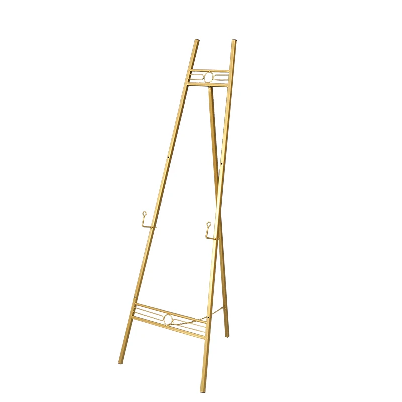 Oil painting floor stand minimalist poster stand welcome water sign display stand iron wedding photo easel