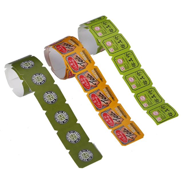 tea bag tag roll label roll for tea bag packing machines