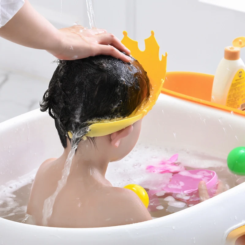 Baby Shower C-ap Wash Hair Baby Bathing C-ap Waterproof Adjustable Size Kids Baby Shampoo Hat