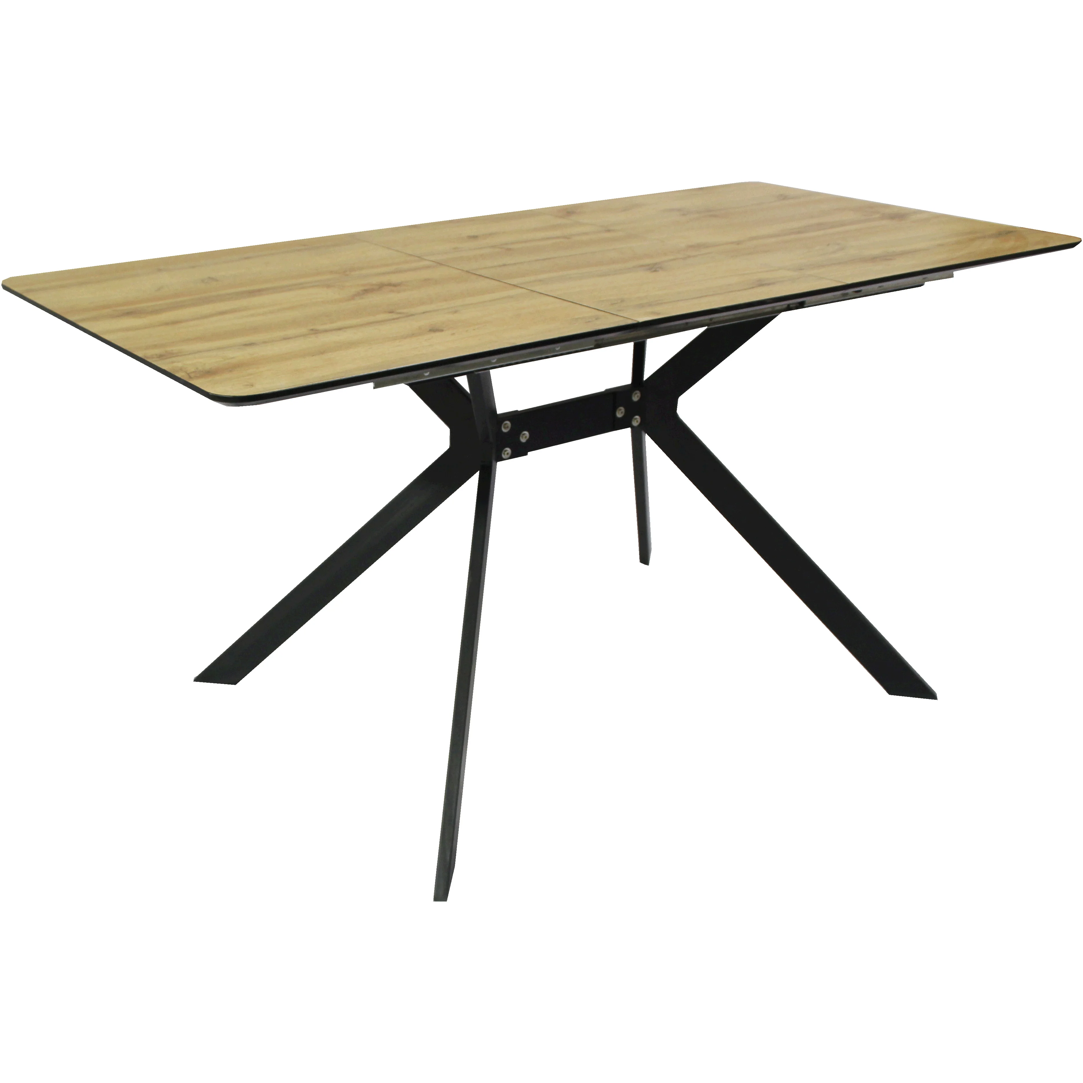 New Style Tempered Glass Top White painted MDF Home Dining Table And Chair Sets / Wooden Dining Table With 4 Chairs