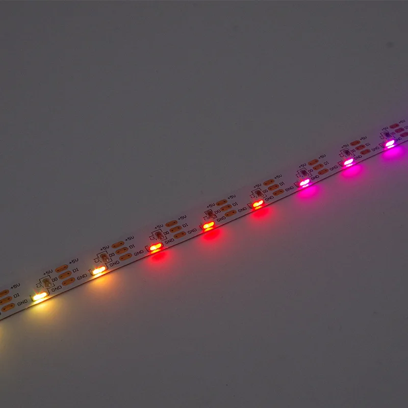 Side emitting RGB SPI Smart IC 60 LED 5V ws2812 sk6812 dream color addressable led strip