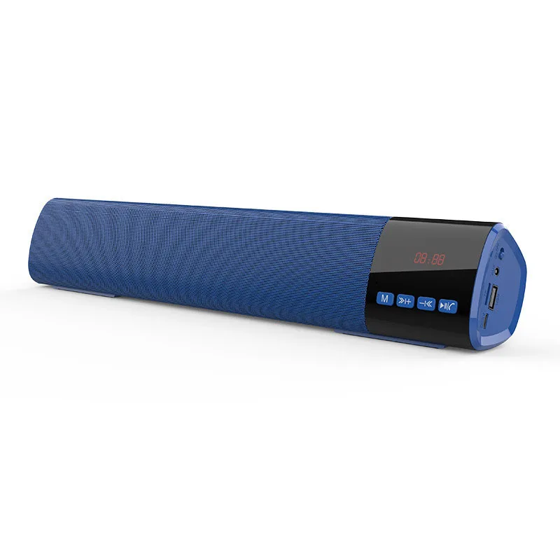  shenzhen 2020 outdoor rechargeable blue tooth black music soundbar speaker with subwoofer tv sound bar wireless