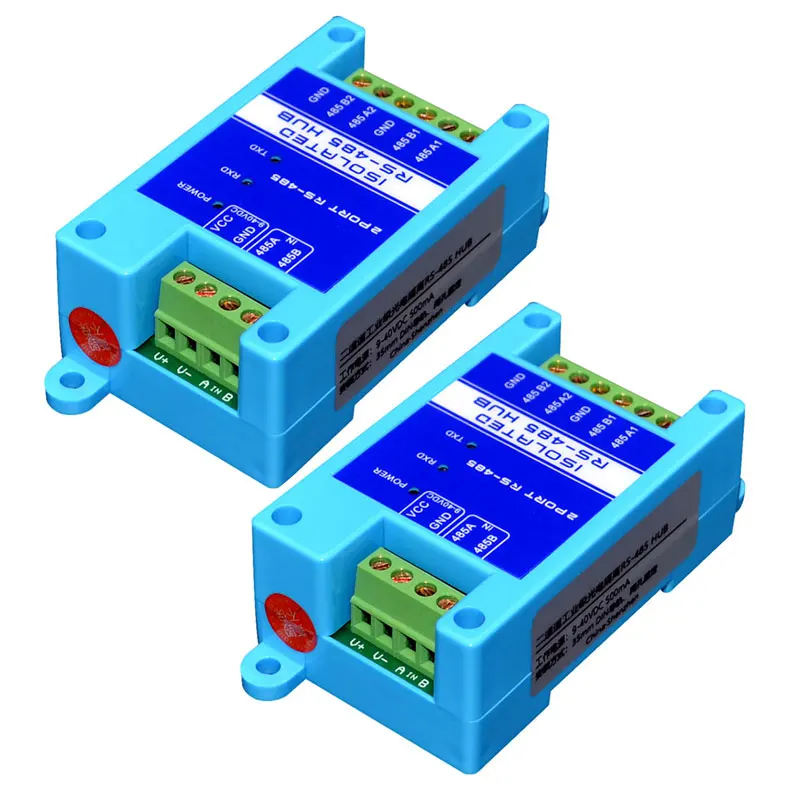 JPX-6021 USB signal amplifier 2-way 485 repeater 1-in-2 photoelectric isolation RS485 hub