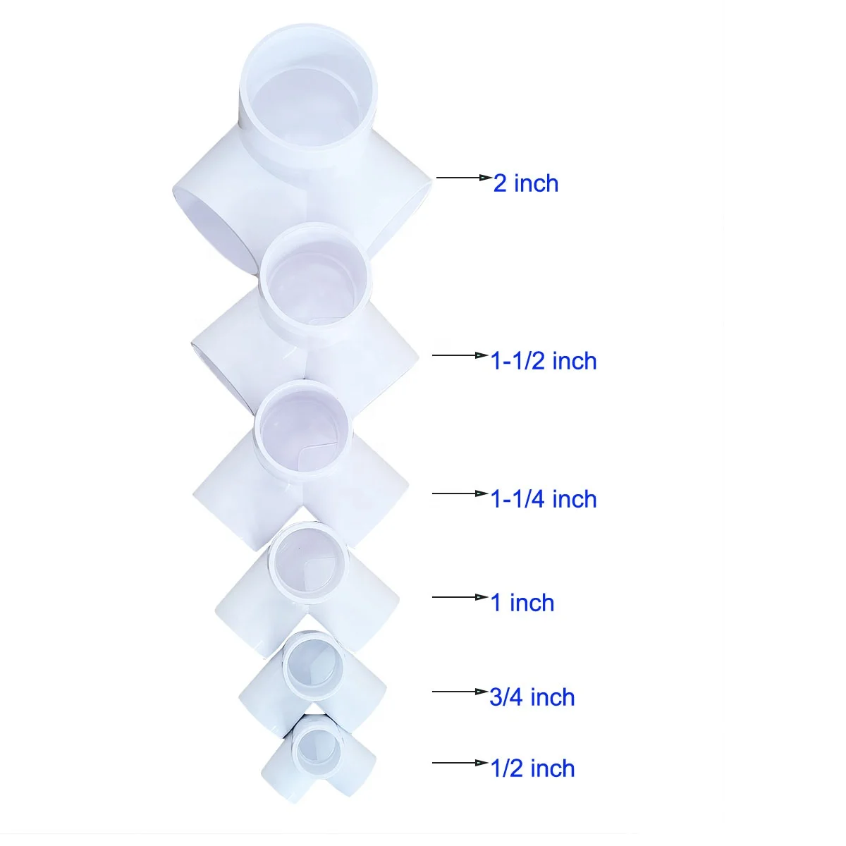 PVC Fittings SCH40 2023 China supply high quality PVC pipe fittings connector 3 way 4 way 5 way elbow,cheap price PVC Fittings