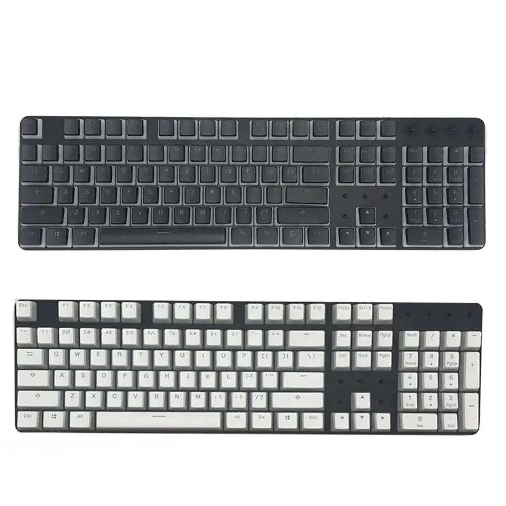 PBT OEM 108 ключи пудинг колпачки для Cherry MX Переключатель механическая клавиатура RGB Gamer клавиатуры цвет синий черный; Большие размеры; Цвет коричневый черный
