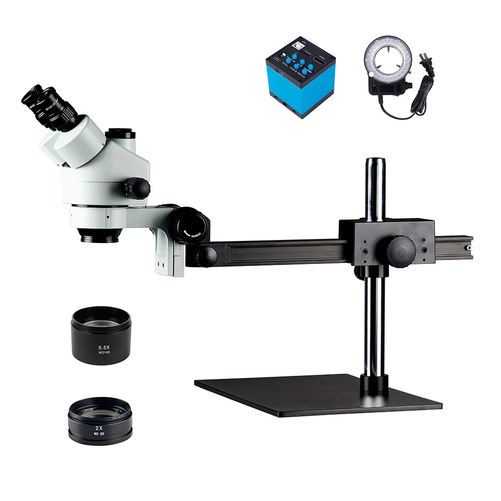 3.5X-90X промышленный электронный цифровой Тринокулярный Стерео микроскоп для пайки электронных материнских плат