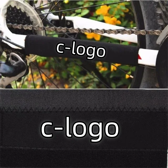 Custom Scuba Fabric Bike Chain Protector Cycling Bike Frame Protection Sticker Bike Guard Pad Cover Wrap