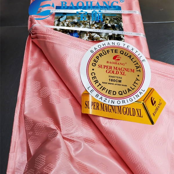 
Ramadan HOTSALE 100% cotton 70x60 Africa Fabric Getzer Bazin Riche 