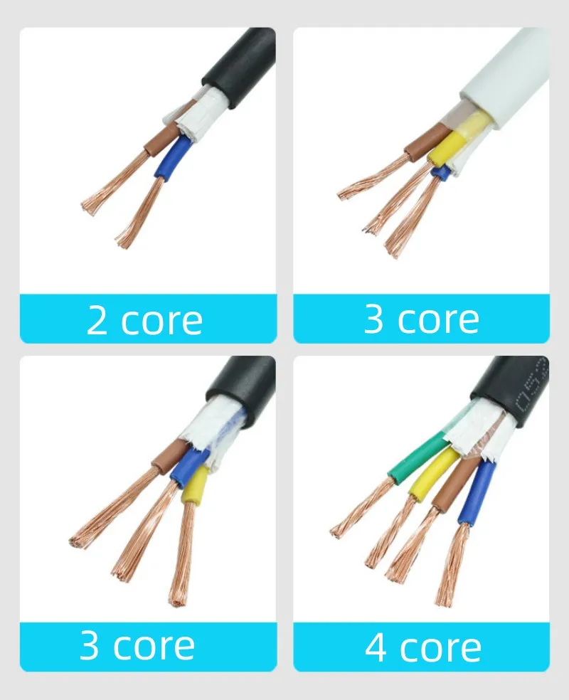 3 жильный кабель Шнур питания Цена 2 5 мм Электрический провод 18 Awg индикатор RVV гибкий 22 20 6 ядро 16awg провода 8_Core_Cable