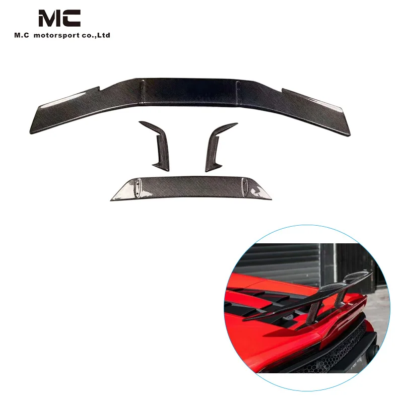 Крыло заднего спойлера из углеродного волокна для Lamborghini Huracan LP610 N Style Wing LP580