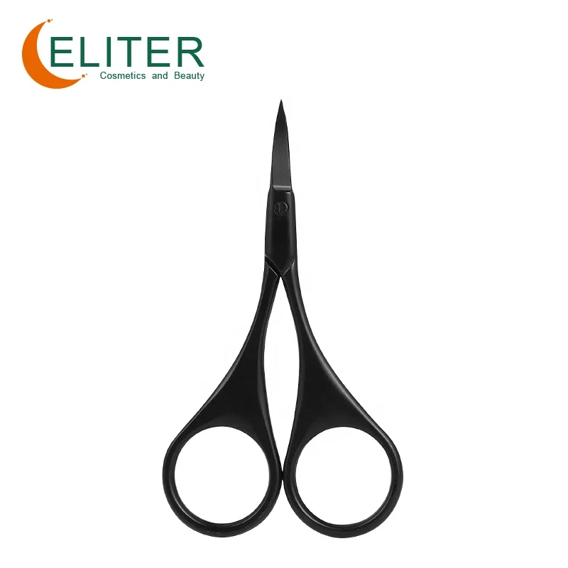 Eliter Hot Sell Black Sharp Blade Stainless Steel Nail Scissors Set 2023 Easy Grip Nail Scissors Nail Scissors Set Household