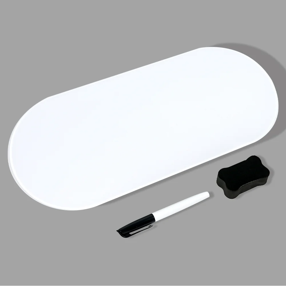 LED Glass Desktop computer keyboard stand desk top whiteboard Calculator White board Office vendor
