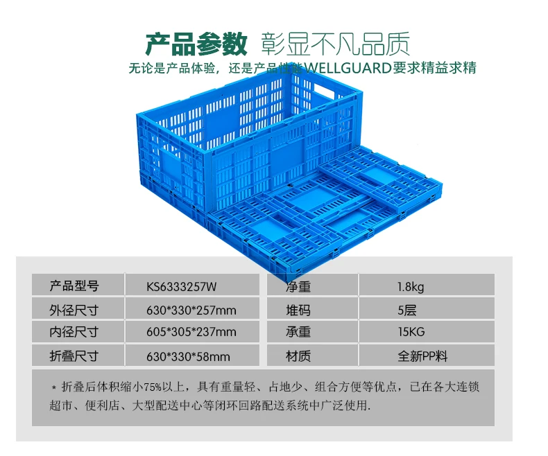 High Quality Collapsible Plastic Egg Crate Foam Mesh Folding Egg Trays
