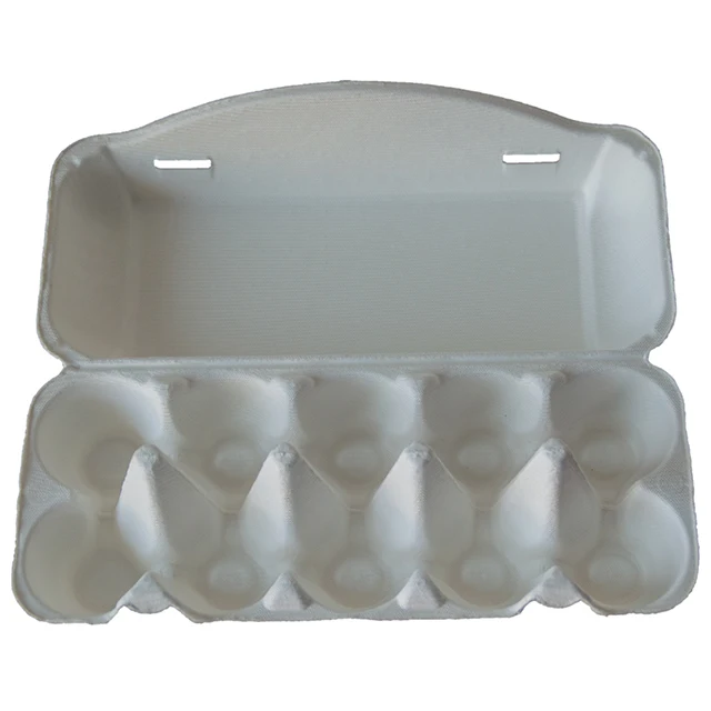 High Quality Biodegradable Compostable 10 Holes Egg Tray Carton