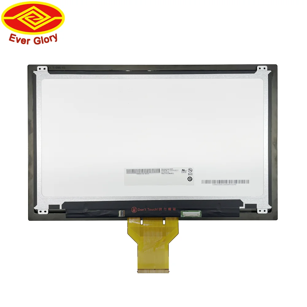 Custom 13.3 Inch IP65 Waterproof Multi Touch USB ILITEK TFT Capacitive Tempered Glass Display Touch LCD Module