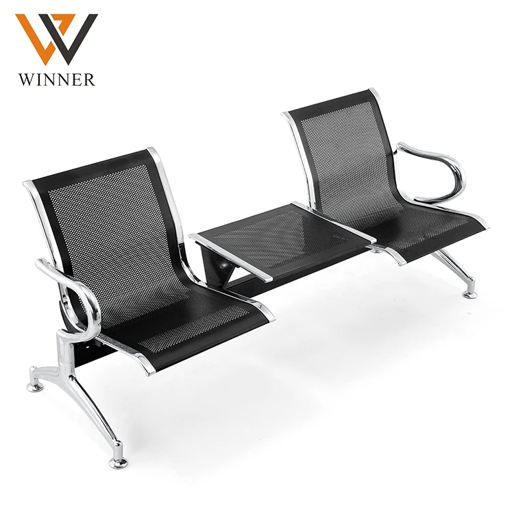medical office room seat hospital waiting  chairs  room waiting 2 3 4 seater black airport chair