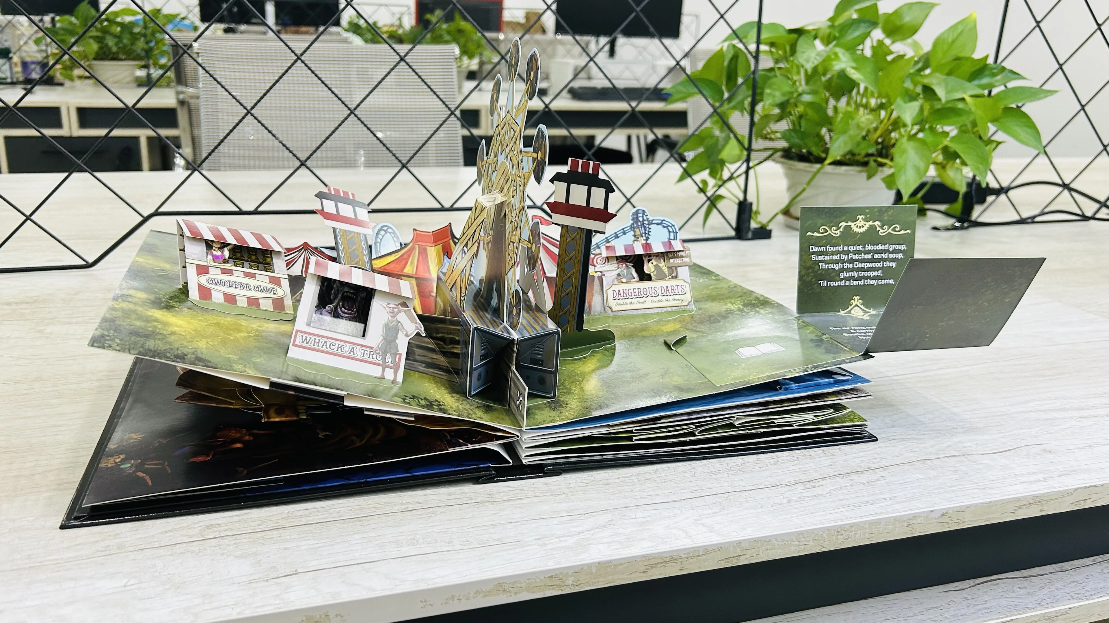 Yimi paper custom 3d pop up children book printing frightened Science fiction Various topics story pop up book for kids