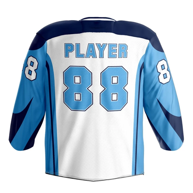 High quality wholesale long sleeve youth reversible training practice blank sublimation custom ice hockey jersey made in china