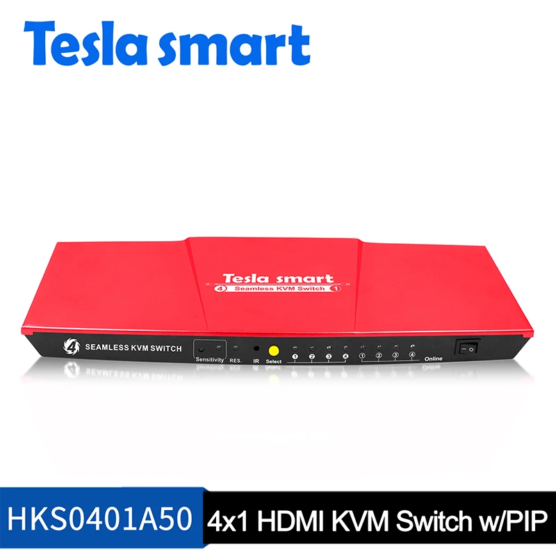 IR Seamless  switch 4 ports Usb 2.0  Kvm Switch  High Quality CE FCC