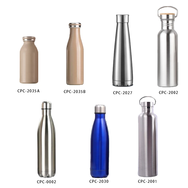 cpc-0007 hot sale custom logo double wall stainless steel water bottle series heat preservation vacuum flasks outdoor thermos