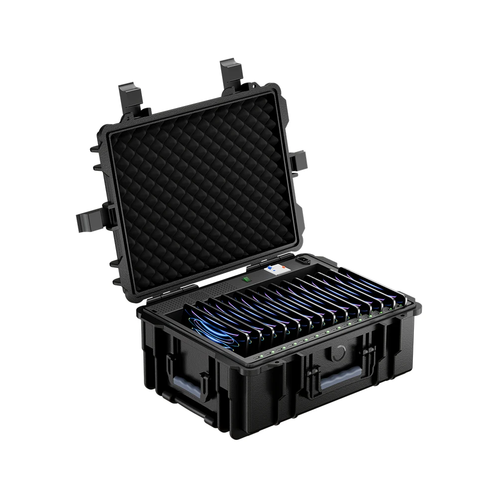 24bays Education Laptop tablet charging cart Charging Trolley Luggage Chromebook notebooks Computer cell phone charging locker