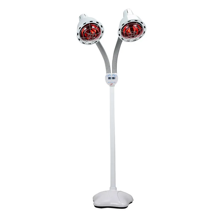 Double-head Infrared Physiotherapy Lamp Beauty Salon Floor-Standing Household Heating Grill Lamp Red Light