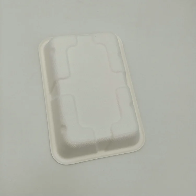 
1000ml Sugar Cane Biodegradable Sugarcane Bagasse Food Tray 