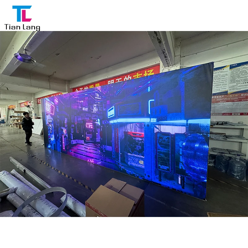 20x8ft Aluminum Profile Double Sides Polyester SEG Silicon Frameless Free Standing Backlit Fabric LED Lightbox