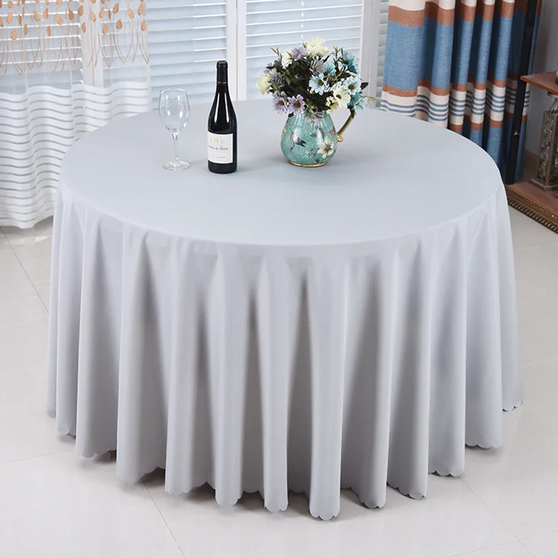 Cheap Price Banquet Party Custom Made Tablecloth Round Table Cloths