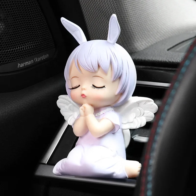 Car Perfume Decoration Accessories Cute Annie Angel Vinyl Car Vent Wrap Smell Outlet Aroma Scent Diffuser
