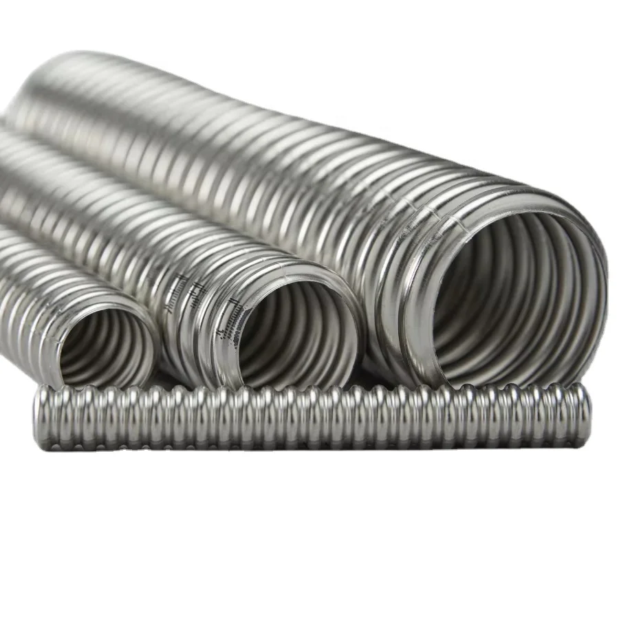 DN12-DN50 flexible 304 stainless steel corrugated pipe bendable water tubing