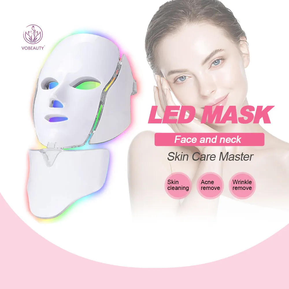 High Irradiance LED Light Therapy Adjustable Frequency led mask skin carefor Face Skincare EMS massage for spa