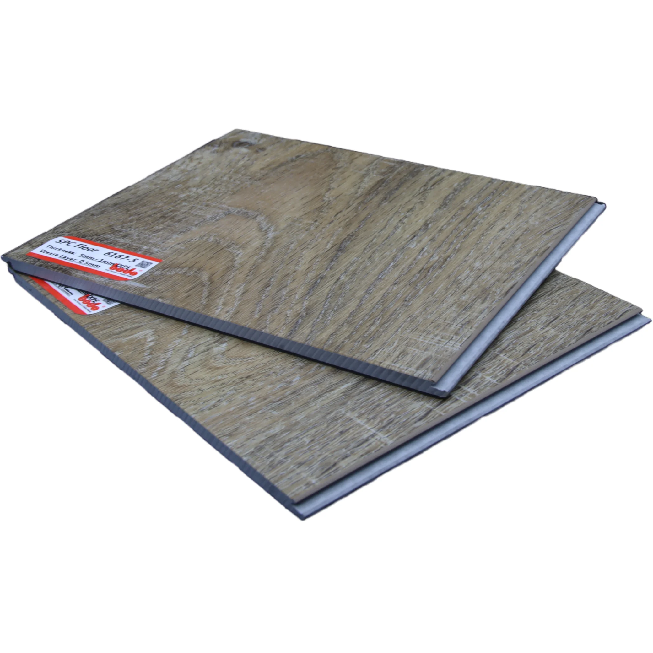 100% environmentally friendly waterproof wood grain interlocking tiles interlock click vinyl spc flooring