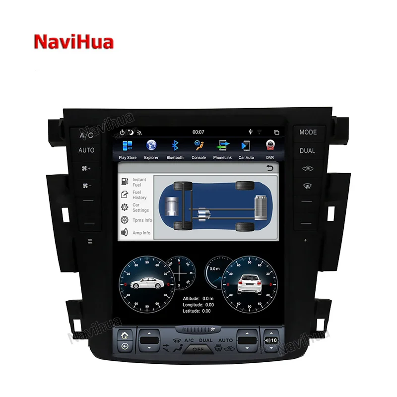 NaviHua Tesla Style Vertical Screen Car Multimedia Player Car Radio Stereo For Nissan Teana 2003-2007 GPS Navigation