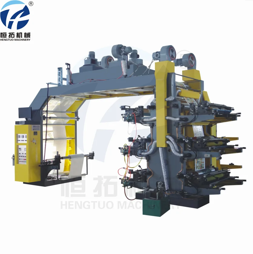 Шесть цветов, пластиковый пакет, пластиковая пленка, бумага, нетфиальная ткань, флексографская печатная машина