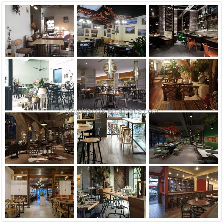 Taco Style Metal Restaurant Chair With Cushion Industrial Retro Metal Restaurant Chairs