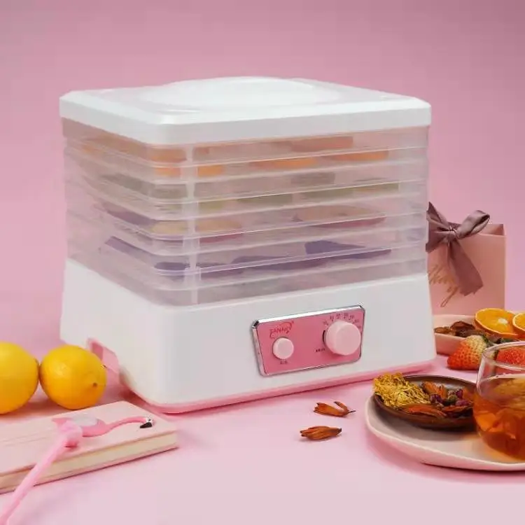 Пищевой Дегидратор с 5 лотками для фруктов, овощей, еды, джерки, специй, мяса, сушилка для закусок, пищи, многоразовое использование