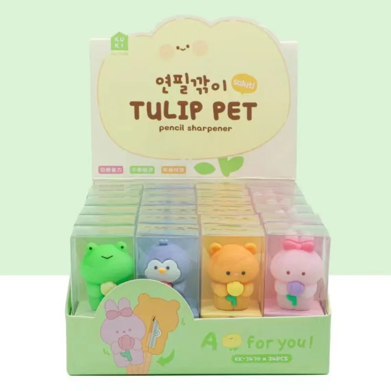 Coffee teddy bear stationery cute cartoon shaped pencil sharpener soft rubber  pencil sharpener student pencil sharpener