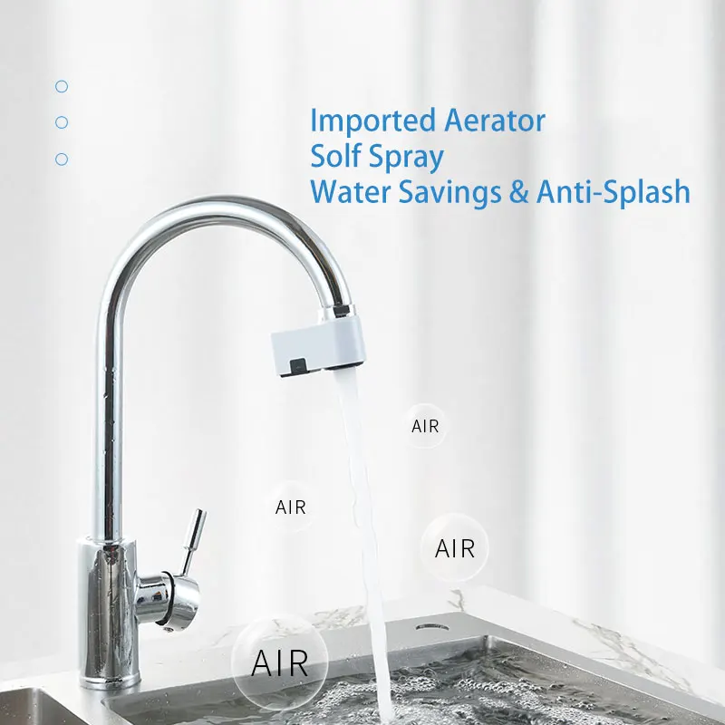 Smart Kitchen Gadgets for Kitchen Sink Faucet Basin Tap Replacement Smart Sensor Water Saving Tap Sprayer Faucet Accessories