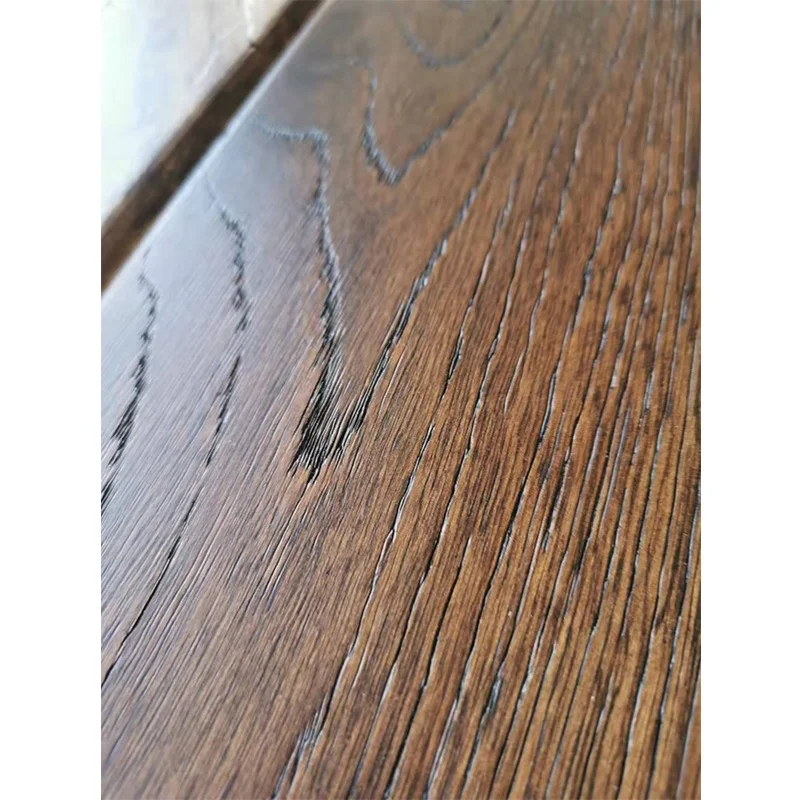Residential Light Brown Customized Oak Flooring Multilayer Plywood Parquet indoor usage