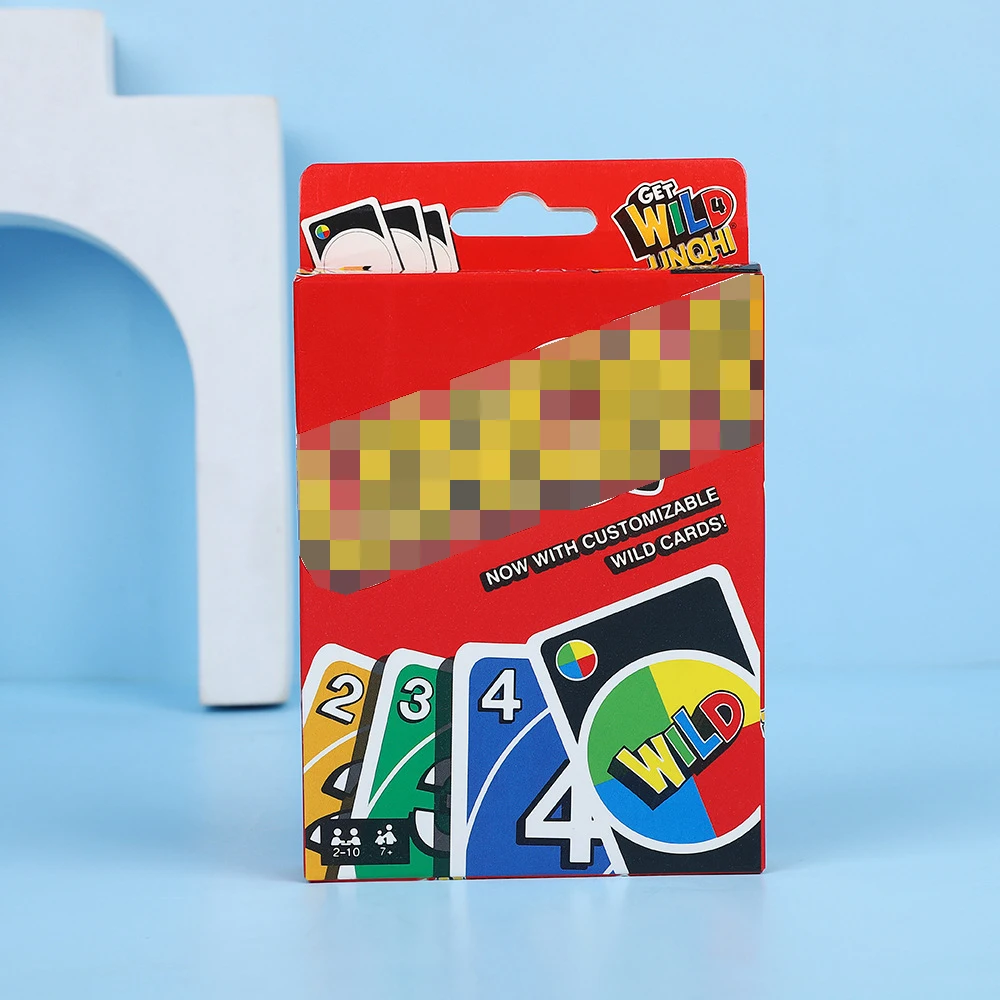 Wholesales Mattels UnoNomercy Game Board Games Cards Hot Sale Family Party Entertainment U-N-O Table Playing Card Poker Toys