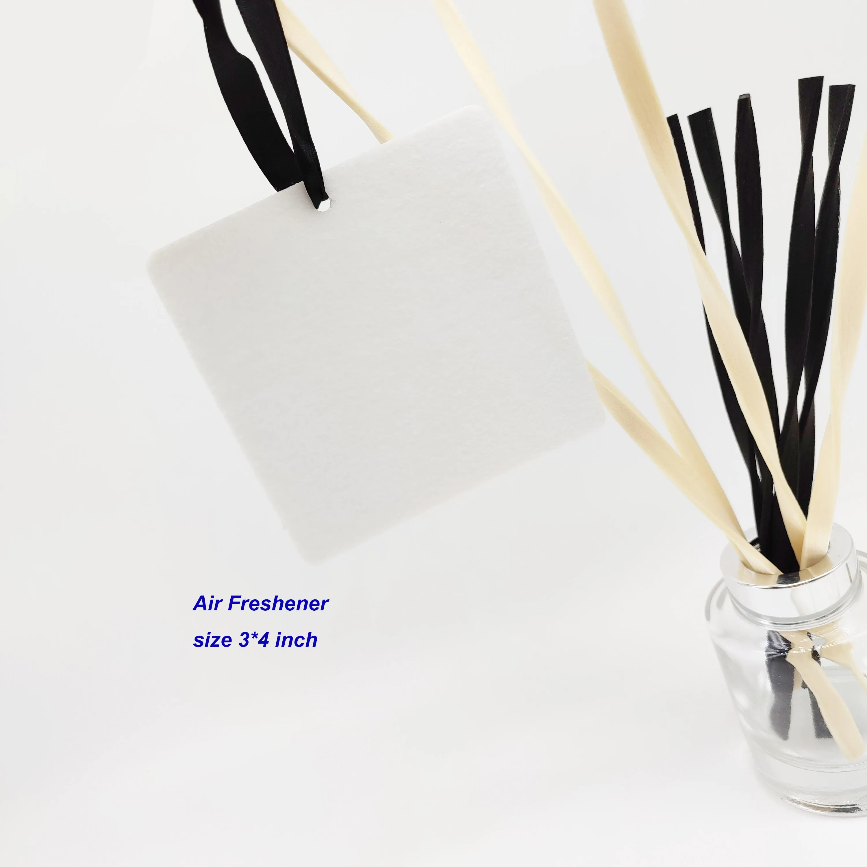 Fabric Felt Pads Air Fresheners Blanks 4 inch x 3 inch with hole on 3 inch side to hang from in car