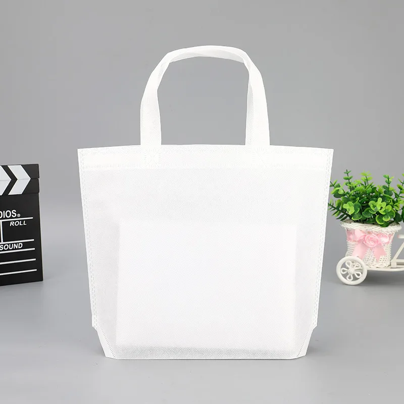 Custom Logo Garment Clothes Non Woven Shopping Bag Reusable Travel Foldable Bag With Handle