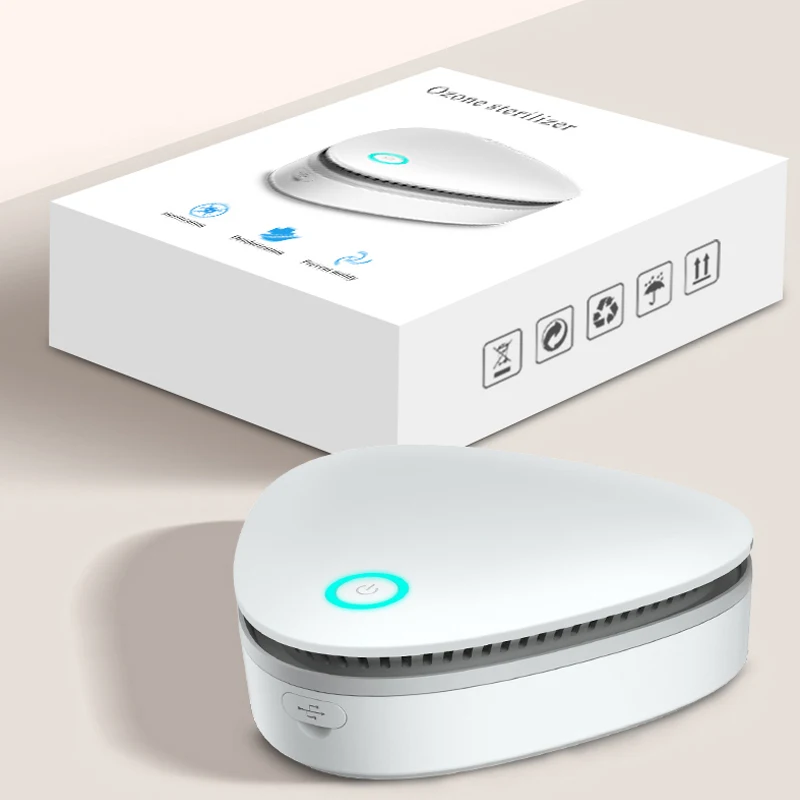 2022 New Trend Portable Ozone Disinfector Car O3 Air Purifier Sterilizer Ozone Deodorizer Machine